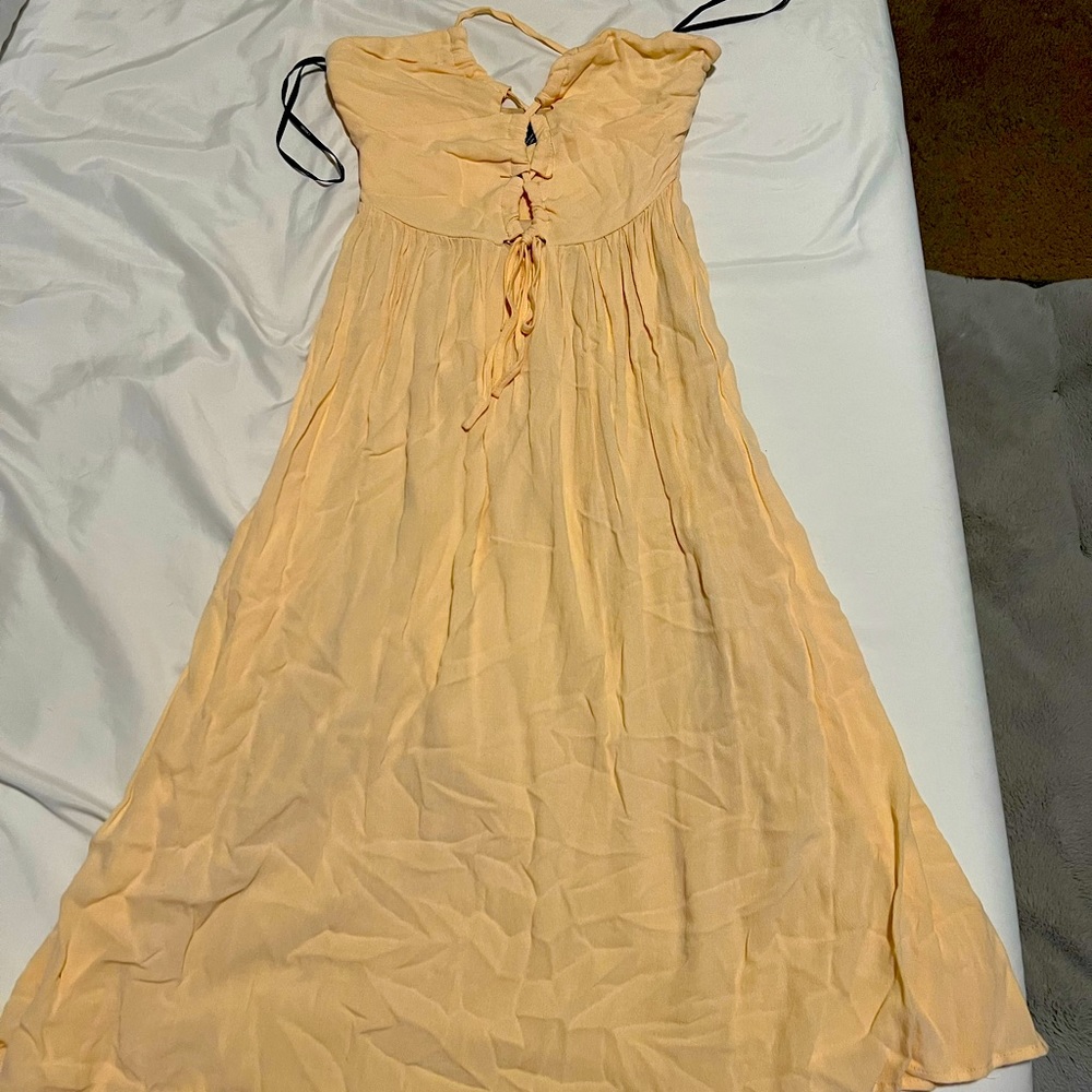 Beige/peach Midi Dress